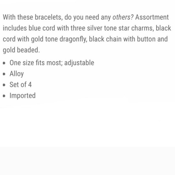 Coraline Dragonfly Button Stars Bracelet Set 4 Piece Bracelets Laika New - Picture 16 of 16